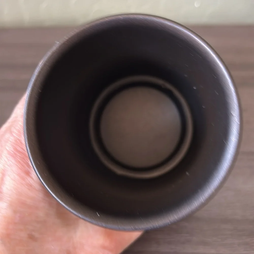 Threshold  Dark Bronze Metal Tumbler‎ Cup and Toothbrush Holder